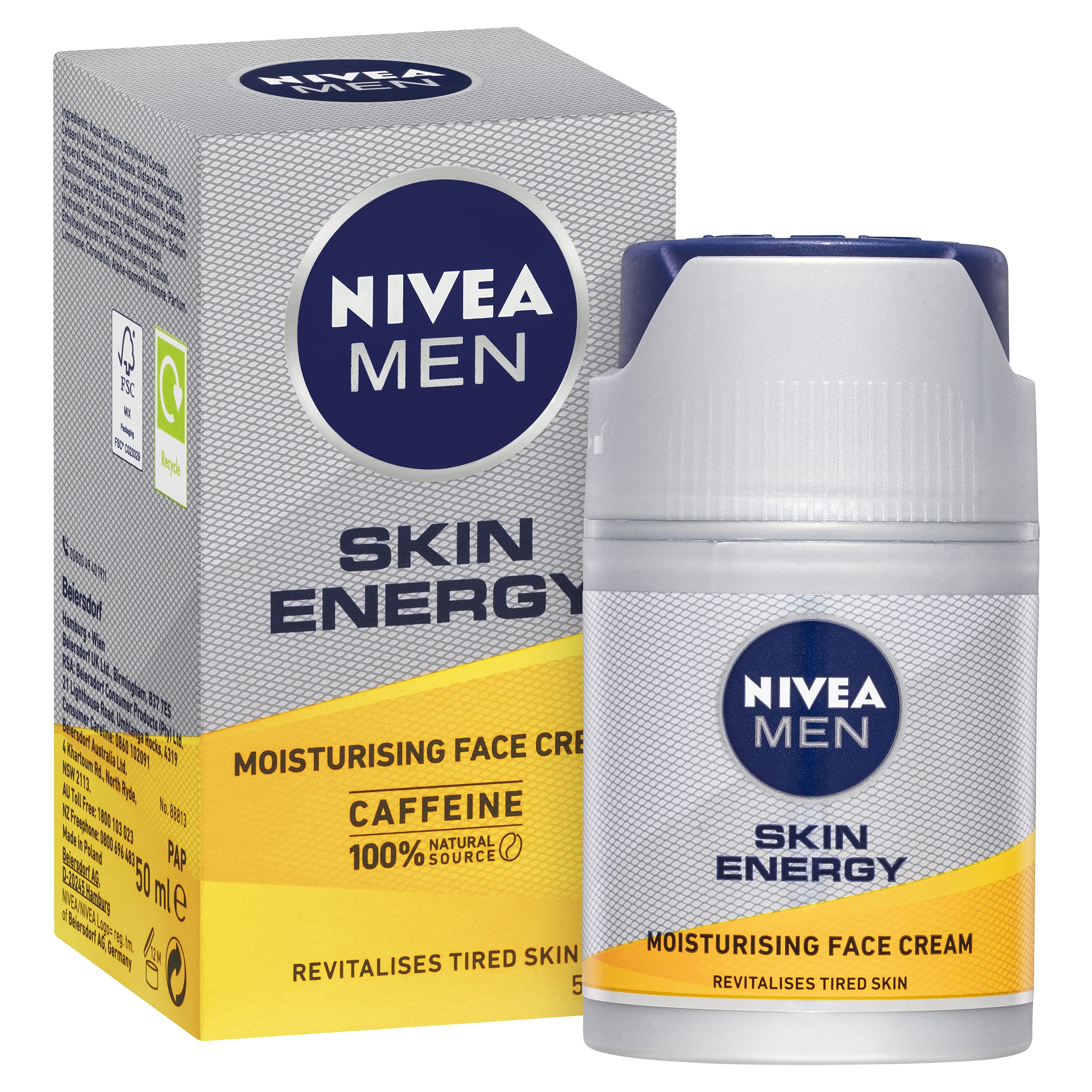 Nivea Men Anti-Aging Skin Revitaliser Face Cream 50ml - Image 1