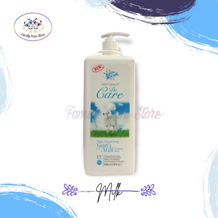 De Care Goat's Milk Foaming Bath 2300ml - Goat Milk