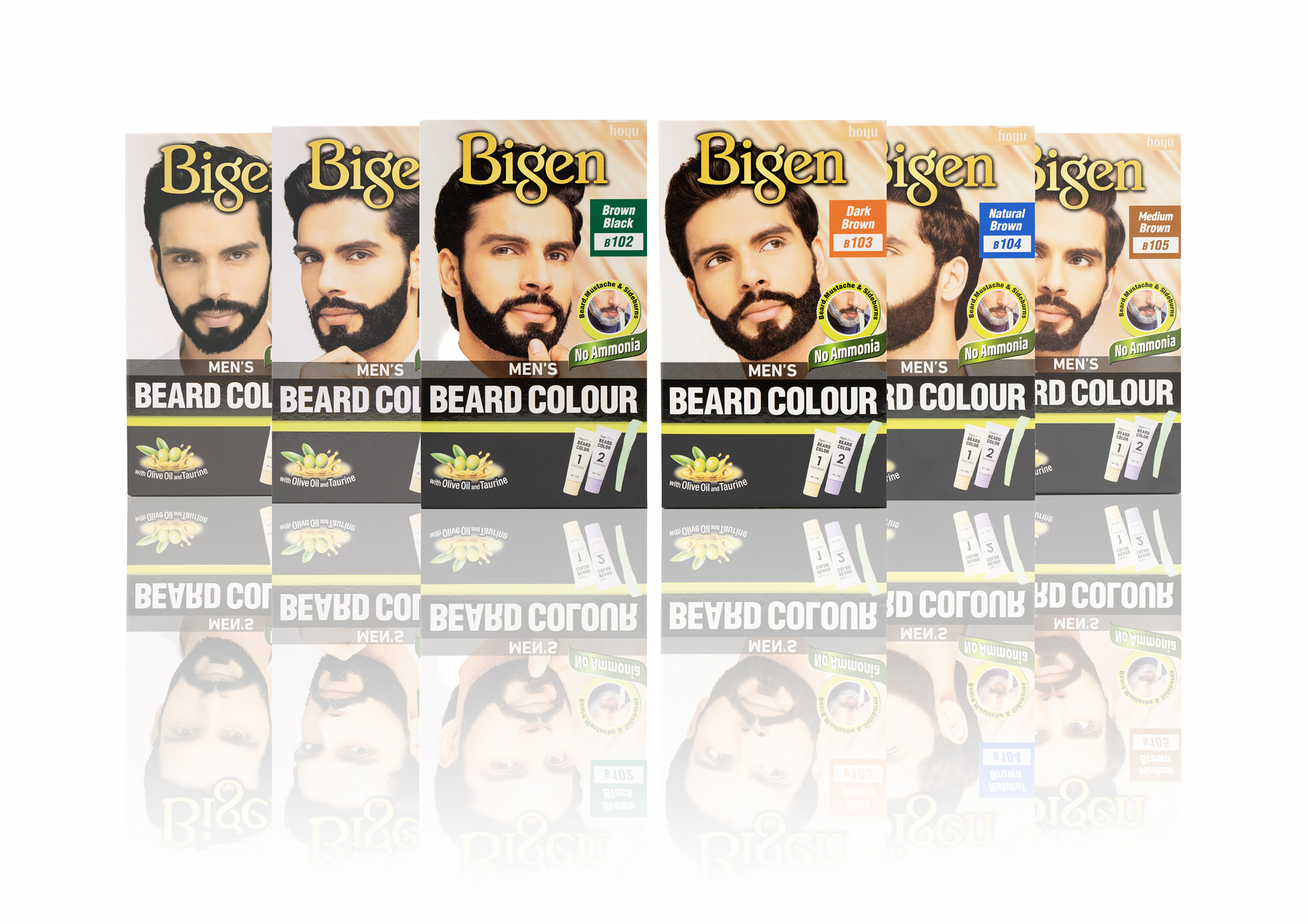 Bigen Men Beard Color - Image 1