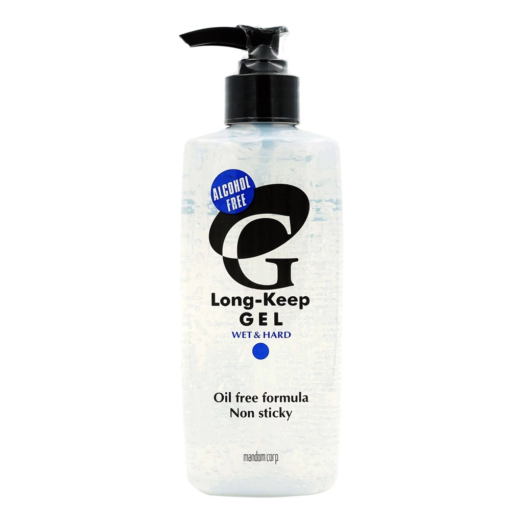 Mandom Long Keep Hair Gel With Pump 350g - Wet & Hard