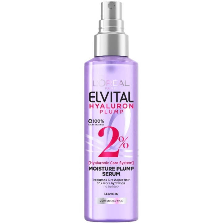 Loreal Elvive Hyaluronic Moisture Plump Serum Spray 150ml Leave In - Image 1