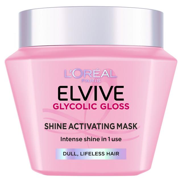 Loreal Elvive Mask 300ml Glycolic Gloss Shine Activating - Image 1