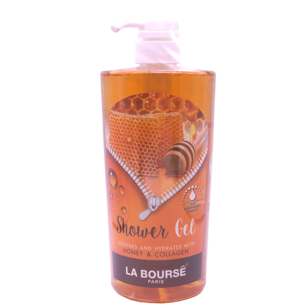 La Bourse Paris Shower Gel 1000ml - Honey & Collagen