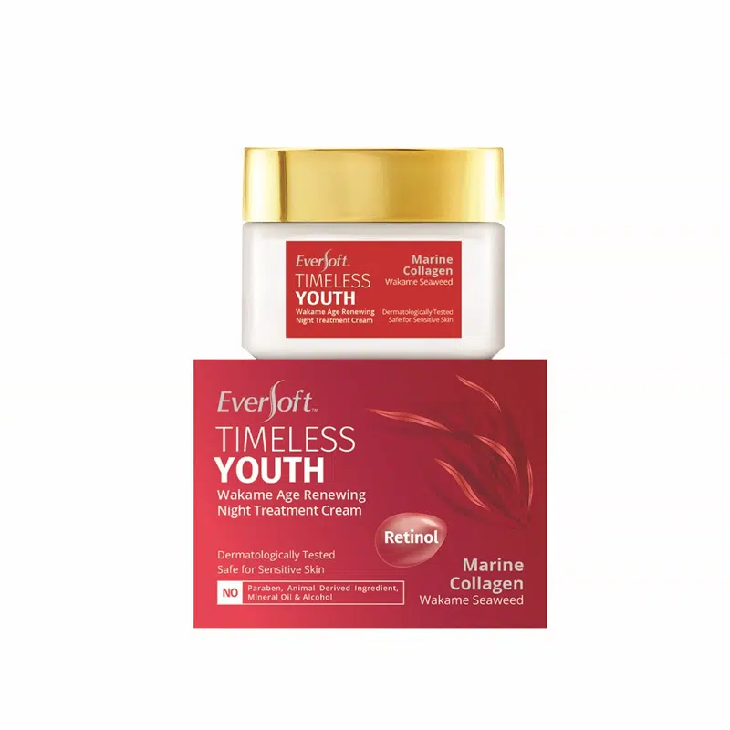 Eversoft Timeless Youth Wakame Age Rebewing Night Treatment Cream 50g - Image 1