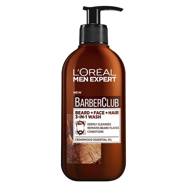 Loreal Men Barberclub 200ml Beard, Face & Hair Wash - Image 1