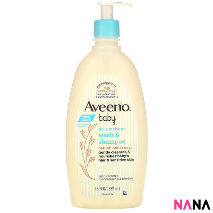 Aveeno Baby Gentle Cleansing For Hair & Body 532ml - Image 1