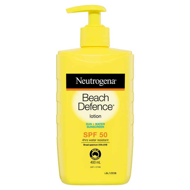 Neutrogena Beach Defence Sun + Water Sunscreen lotion SPF 50 - 400ml
