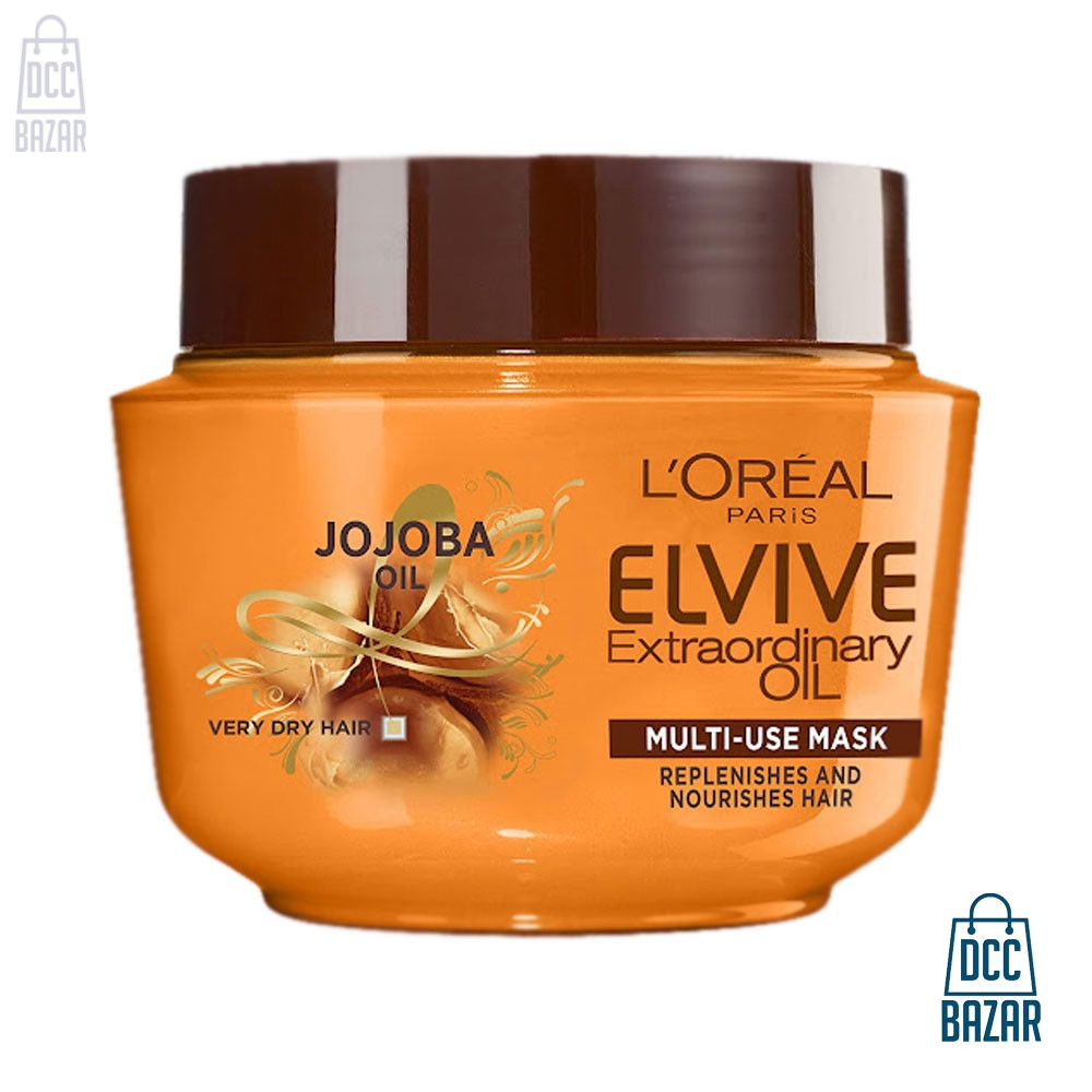 Loreal Elvive Extraordinary Oil Jojoba Multi-Use Balm 300ml Very Dry Hair - Image 1
