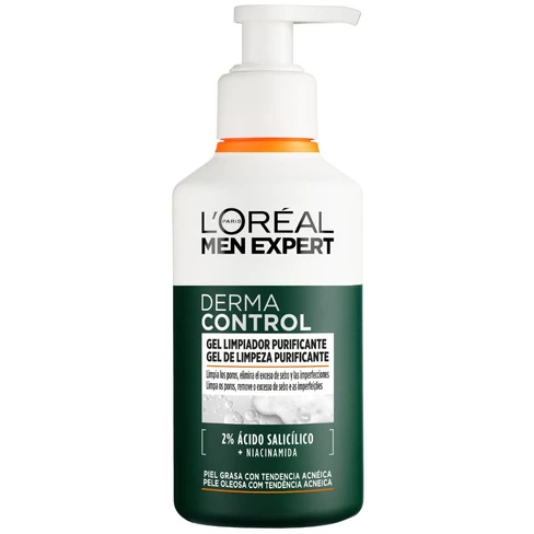 Loreal Men Derma Control Purifying Gel Cleanser 260ml - Image 1