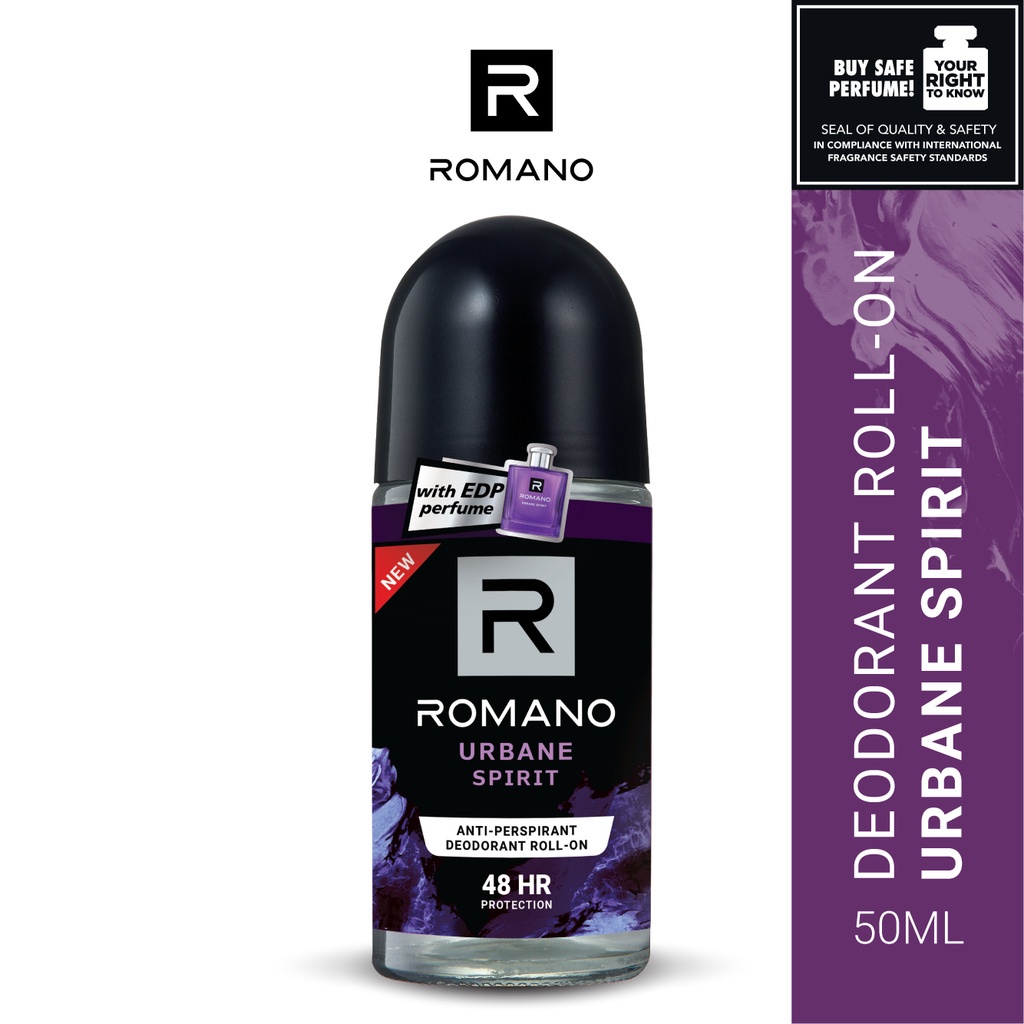 Romano Deodorant Roll On 50ml - Urban Spirit
