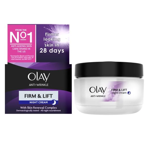 Olay Anti-Wrinkle Firm & Lift Night Cream 50ml - Image 1